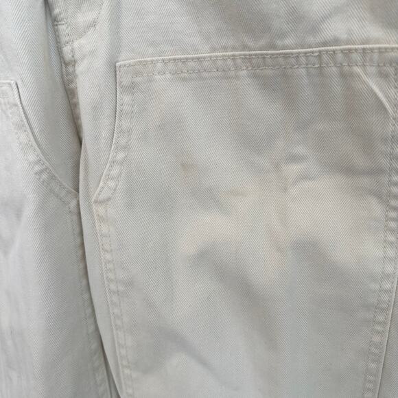 Caron Callahan NWT Fincher Small Ivory Cream Jumpsuit Utility Cotton Flightsuit - Picture 7 of 13